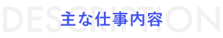 主な仕事内容